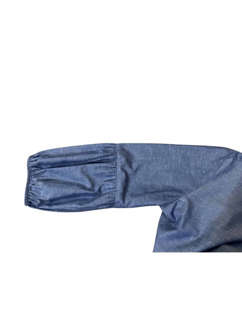 Van Heusen Studio Womens XL Blue Heather 3/4 Sleeve Top Cotton Blend Used - Picture 9 of 12